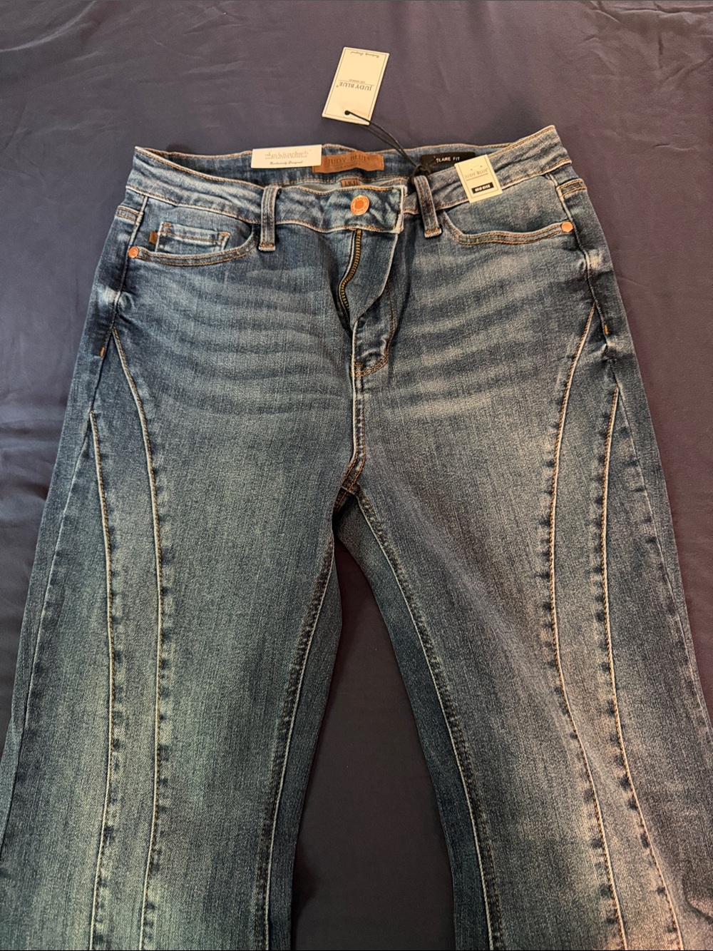 Judy Blue Washed Blue Flare Jeans